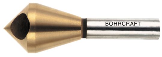 Kegel-/Entgratsenker HSS-TiN mit Querloch 