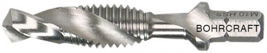 Kombi-Gewindebohrer-Bit 1/4" Schaft HSS-G 