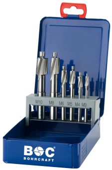 Flat countersinks DIN 373 HSS with fixed guide 